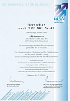 TUV Certificate