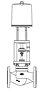 Product Image- 440 Straightway Control Valves with Electric Actuator FR2.1/FR2.2